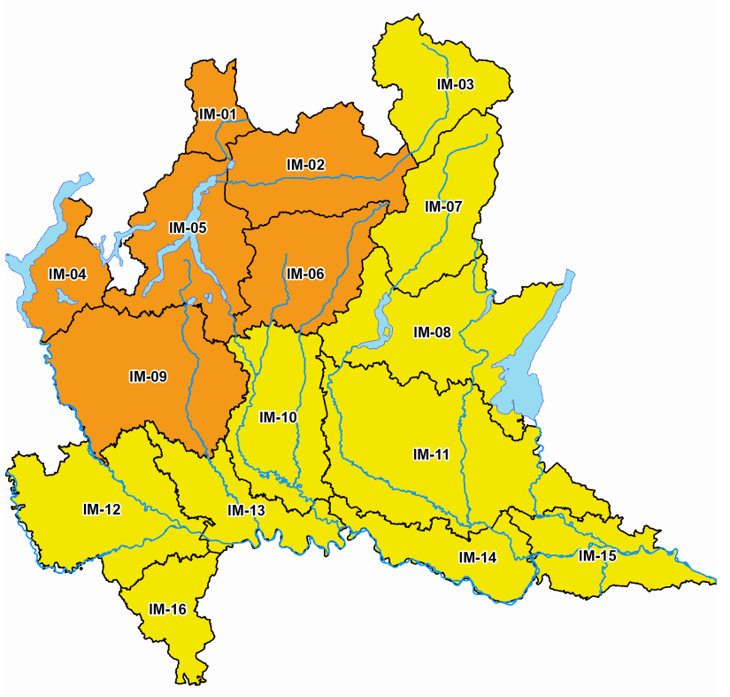 Allerta arancione Lombardia