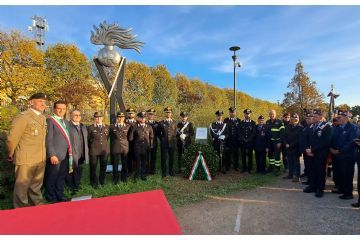 La parte finale della cerimonia al Parco Europa