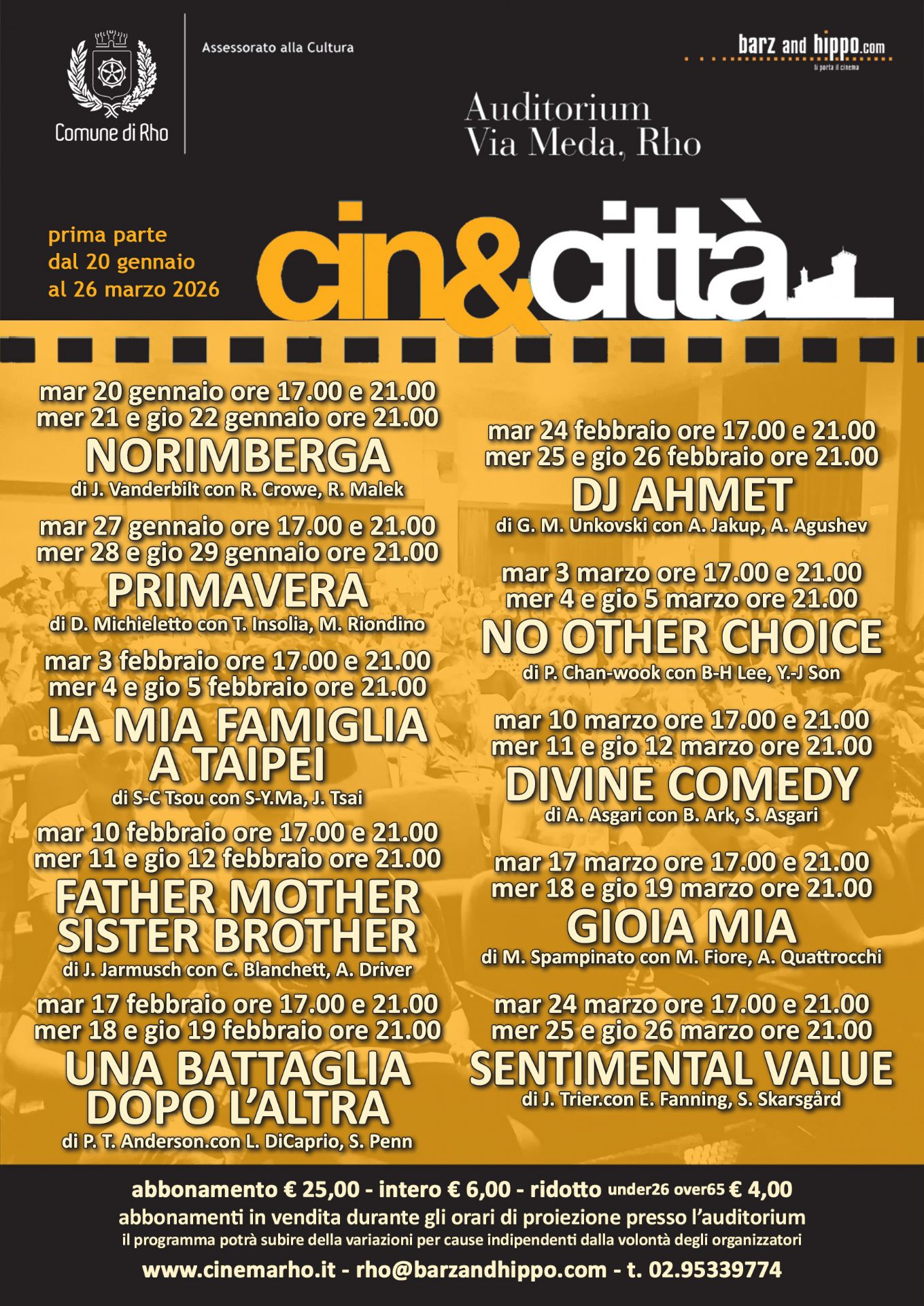 programma cineforum