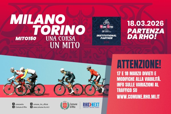 Milano Torino una corsa un MITO 18.03.2026 Partenza da Rho- ciclisti in fila