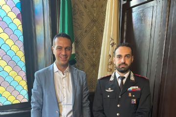 Andrea Orlandi e il Capitano Alfonso Cafarella