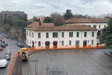 cesate di cantiere perimetro di piazza Visconti