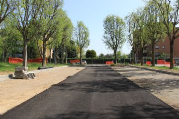 Cantiere via Gramsci - lavori in corso