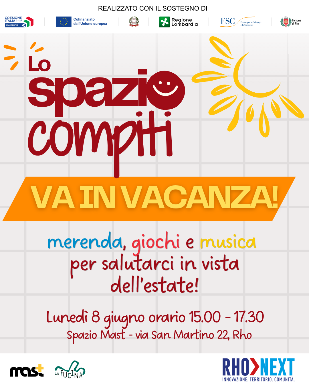 locandina lo spazio compiti