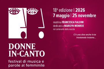 locandina 18ª edizione  Donne In·Canto  con  programma spettacoli di Rho