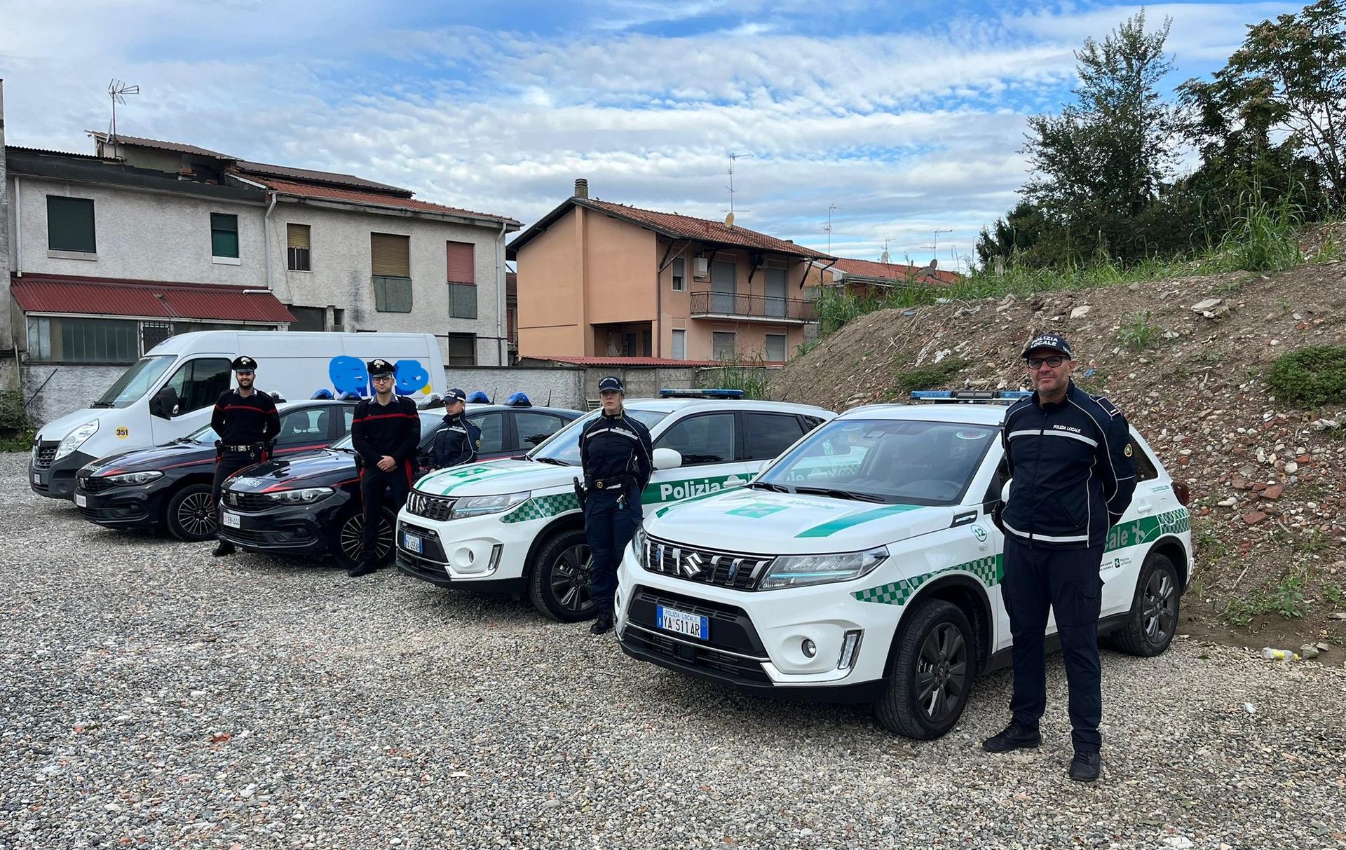 polizia locale in via Bormida