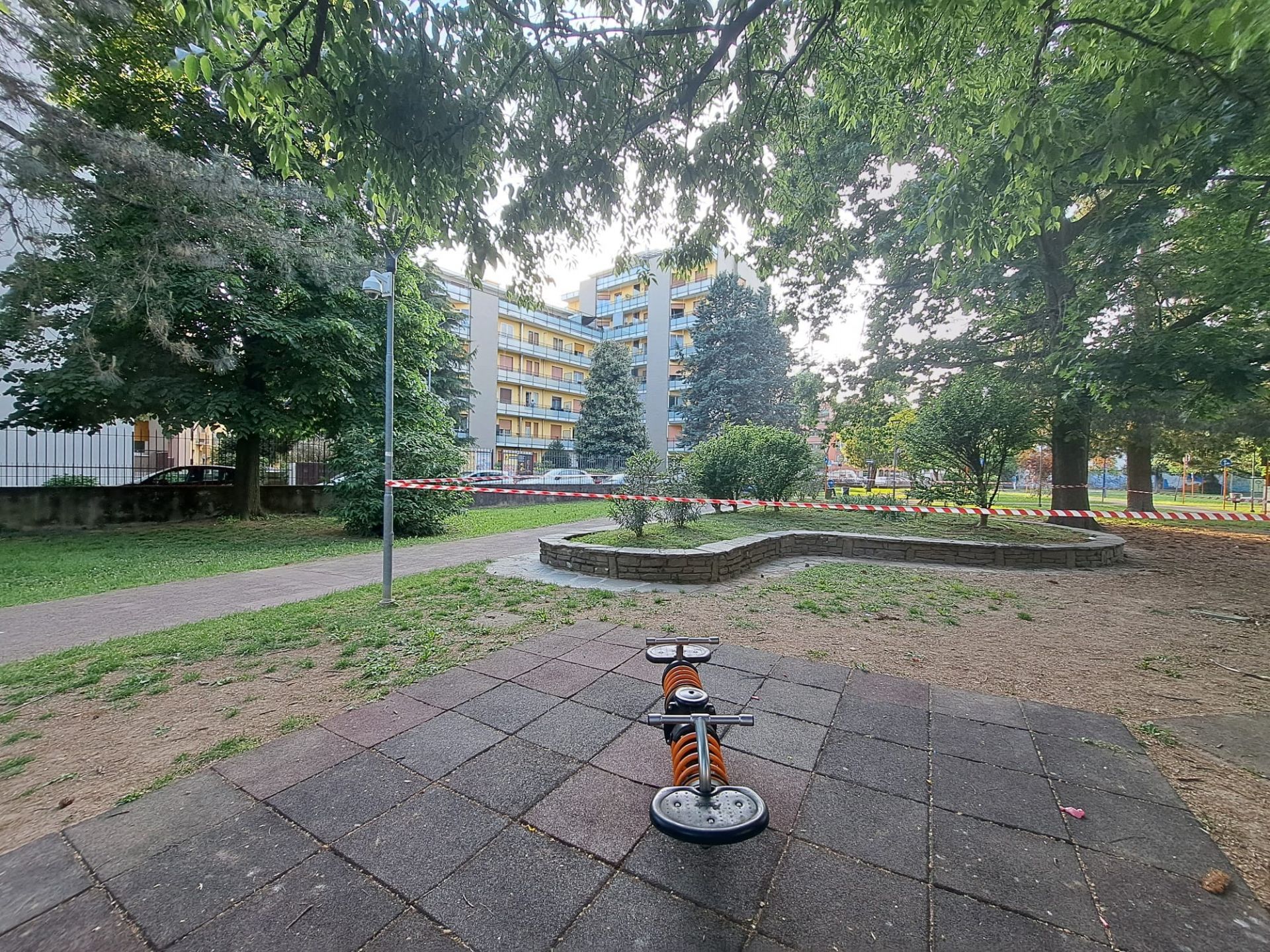 L'area recintata nel Parco Lea Garofalo