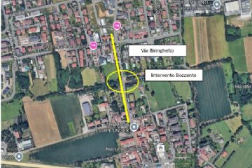Chiude per due mesi via Biringhello in corrispondenza del ponte sul Bozzente