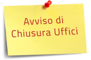 Post-it Avviso di Chiusura uffici