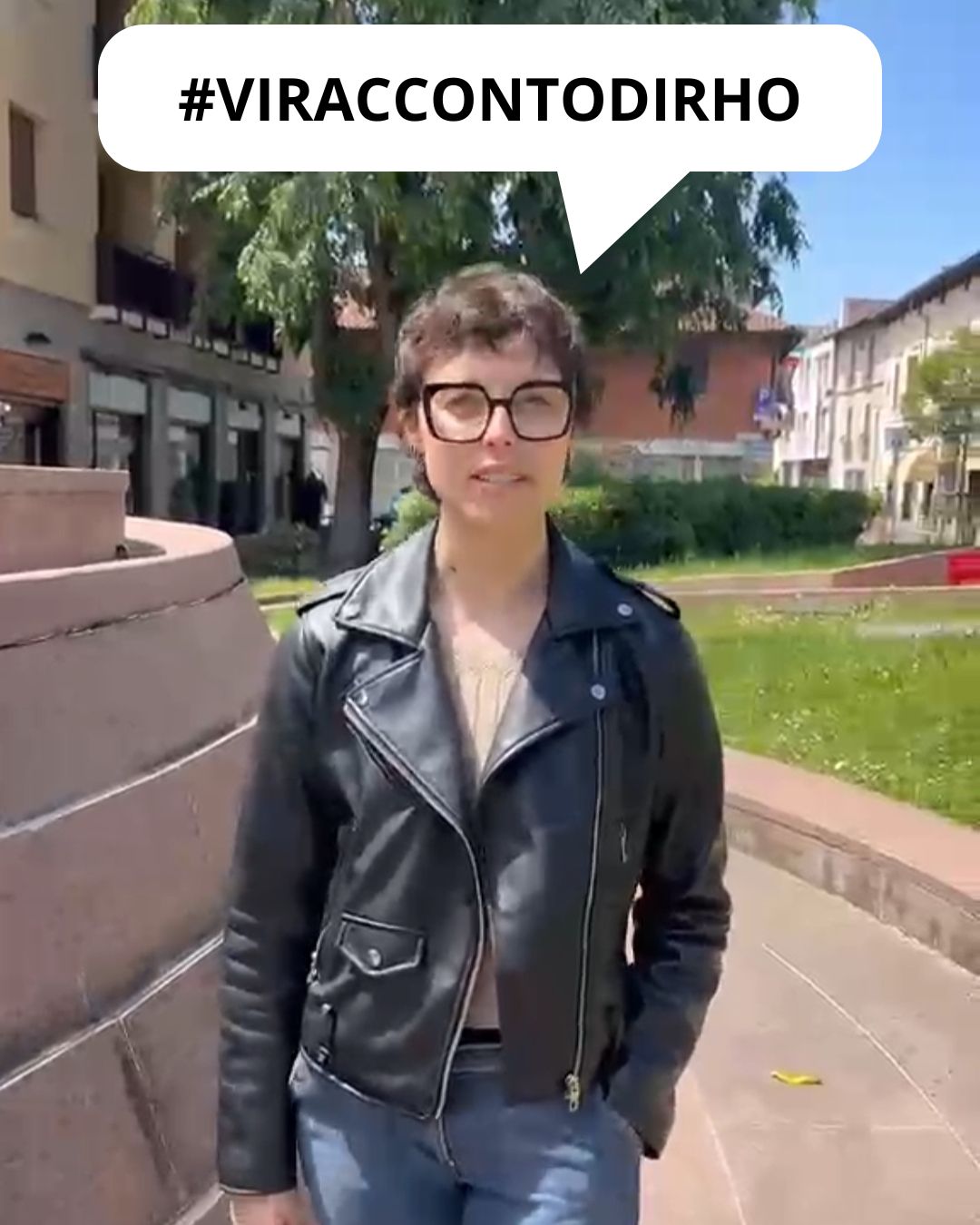 Nella foto un frame del video promozionale di "Vi racconto di Rho" con i giovani attivi al Servizio Informagiovani.