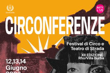Locandina di Circonferenze: dal 12 al 14 giugno 2026 in Villa Burba;. Sottotitolo dell'evento: Facciamo Rumore”