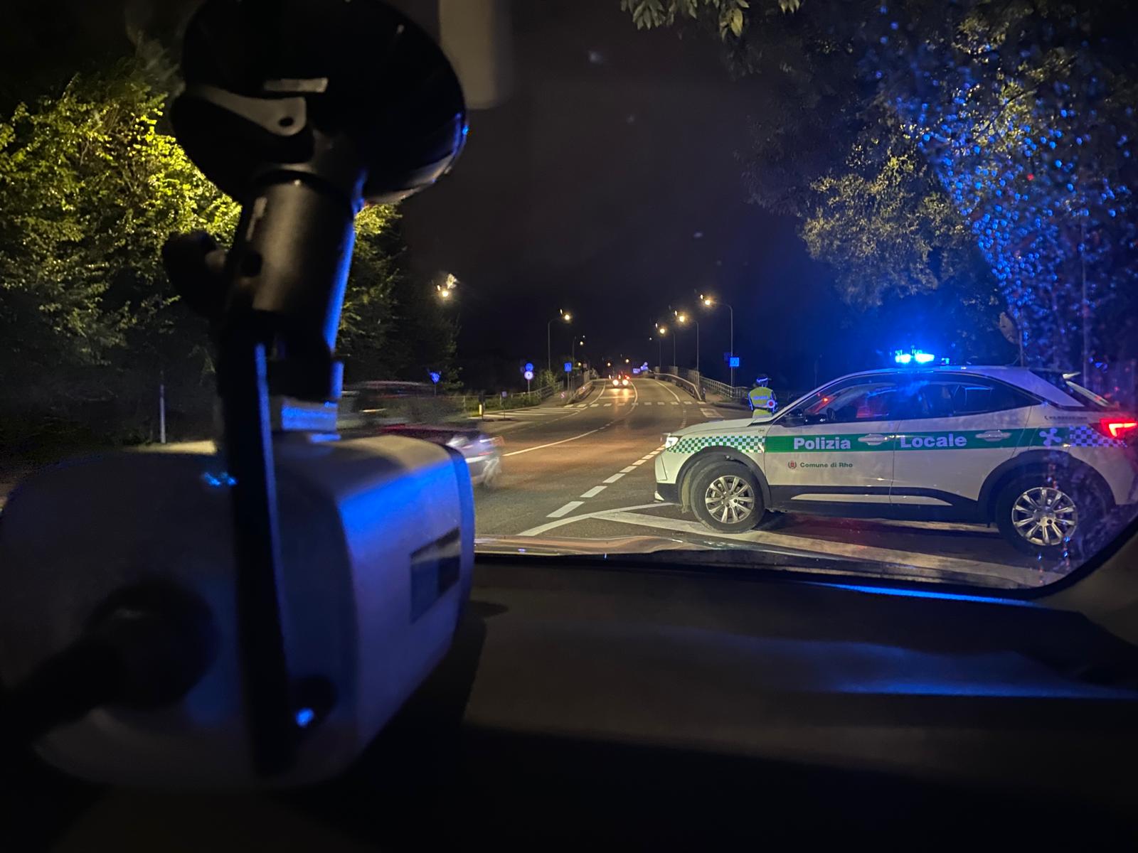 Foto generica di controlli della Polizia Locale
