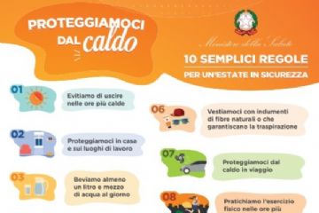 I consigli del Ministero della Salute per affrontare il grande caldo di questi giorni