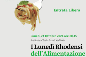 locandina I lunedì  Rhodensi dell'alimentazione.