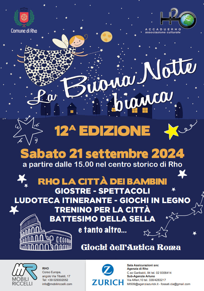 Locandina La Buona Notte Bianca dei Bambini