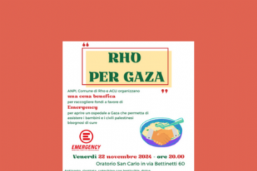 locandina Rho per Gaza
