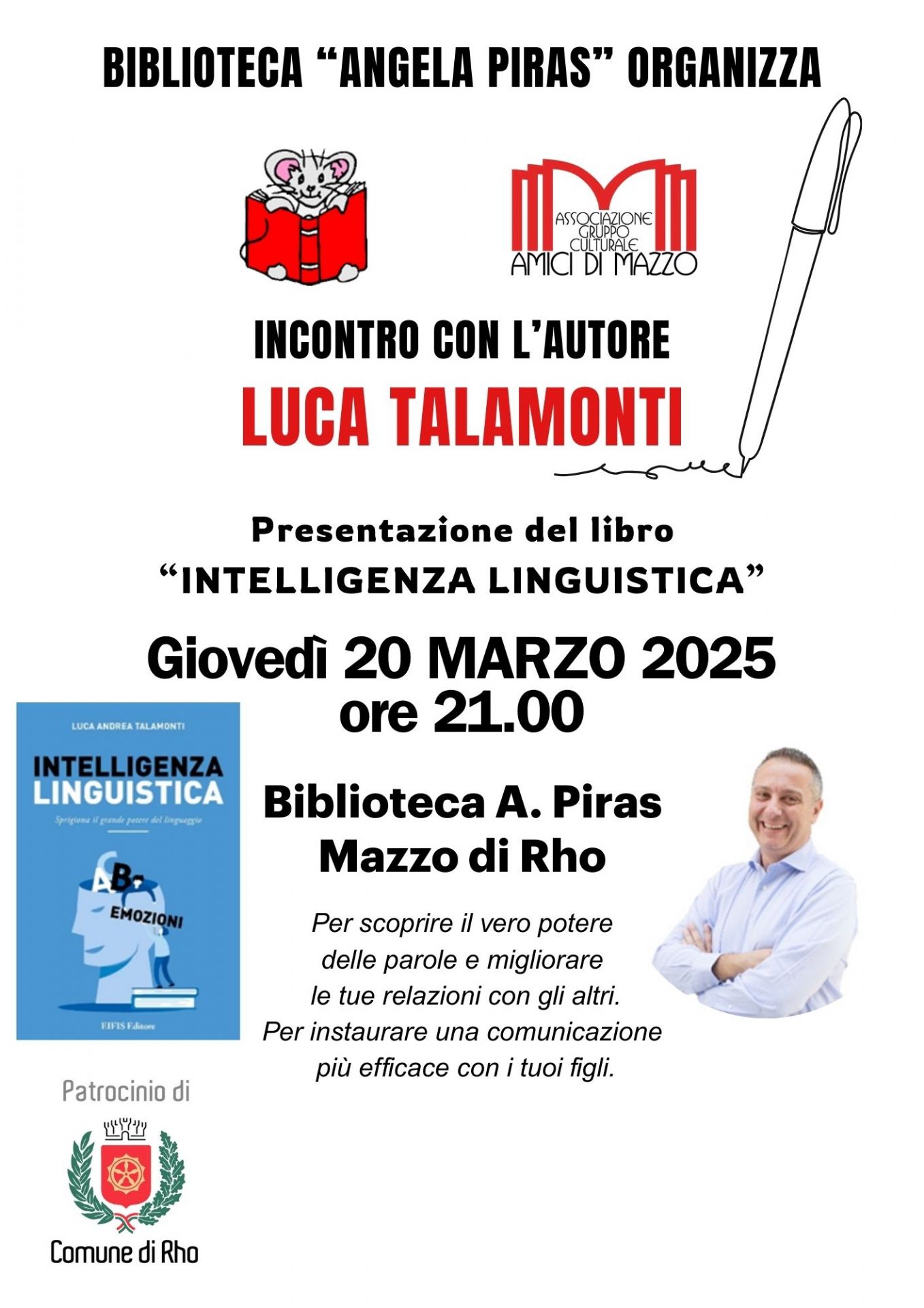 locandina Incontro con l'autore  Luca Talamonti