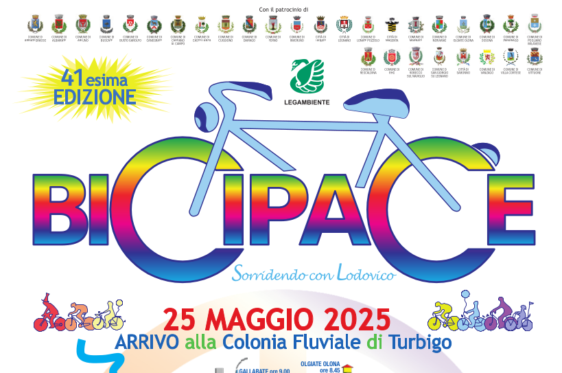 particolare della locandina BICI PACE  25 maggio 2025