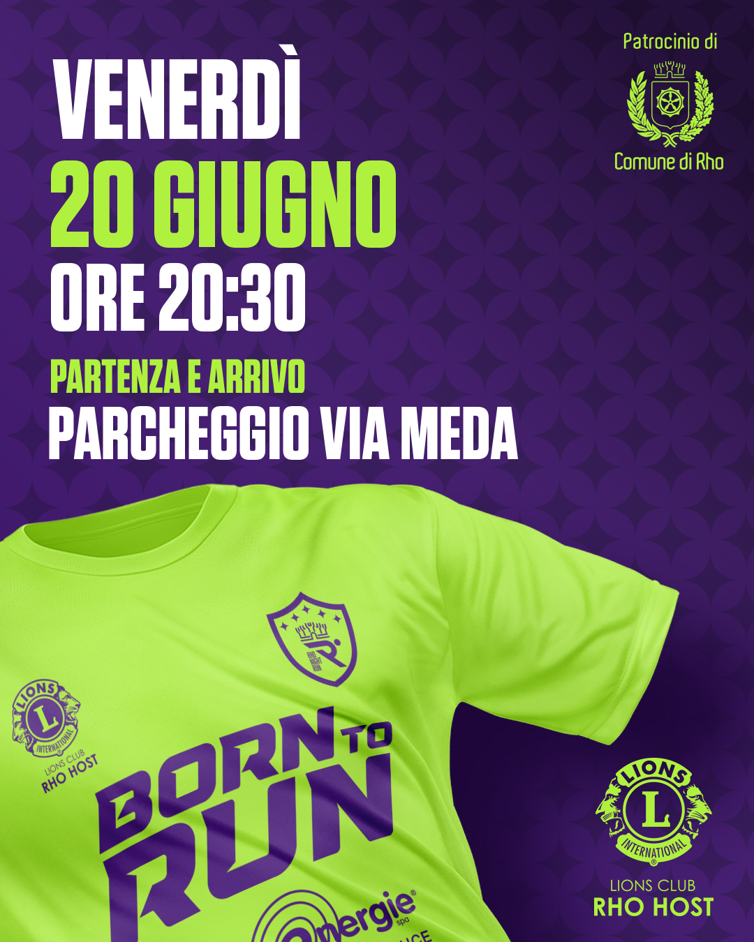 Locandina Rho Night Run - Venerdì 20 giugno  ore 20.30