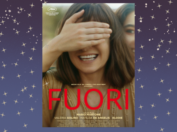 locandina del film fuori ragazza con una mano sugli occhi che sorride