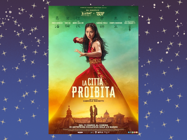 locandina del film  la città proibita donna orientale in posizione di combattimento