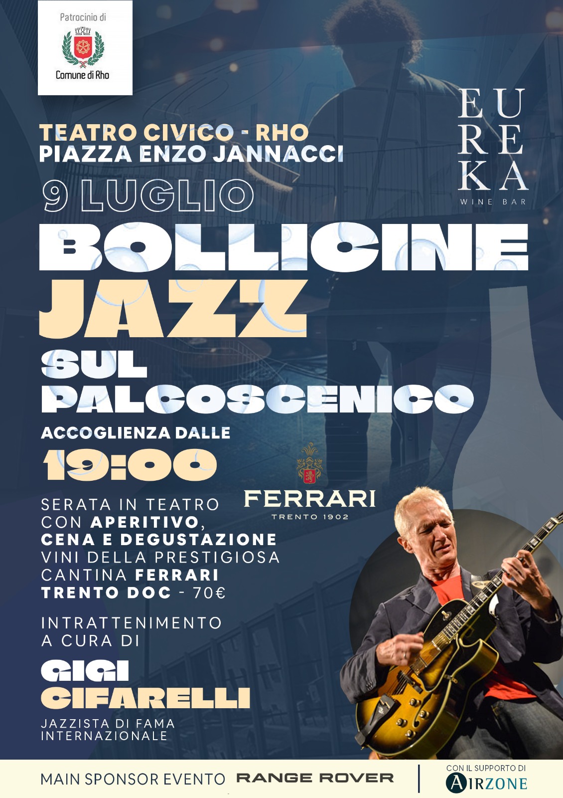 Bollicine jazz il 9 luglio al Teatro Civico di Rho