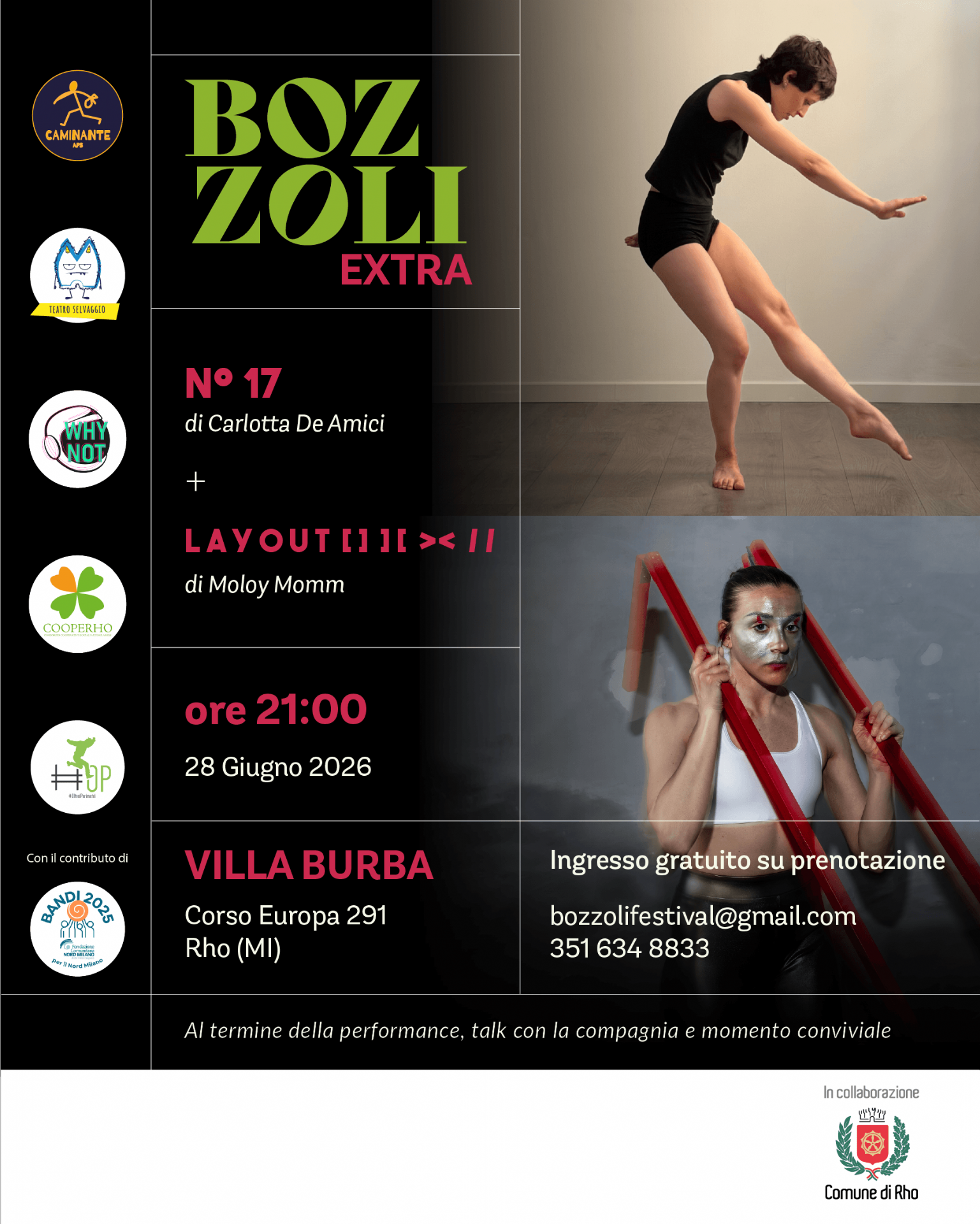 locandina Bozzoli foto delle due ballerine
