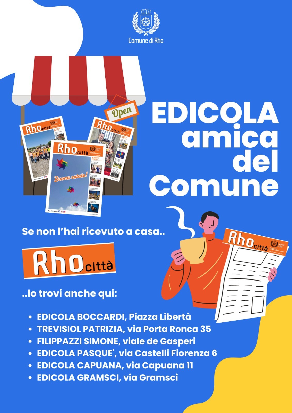 Edicola amici del Comune grafica