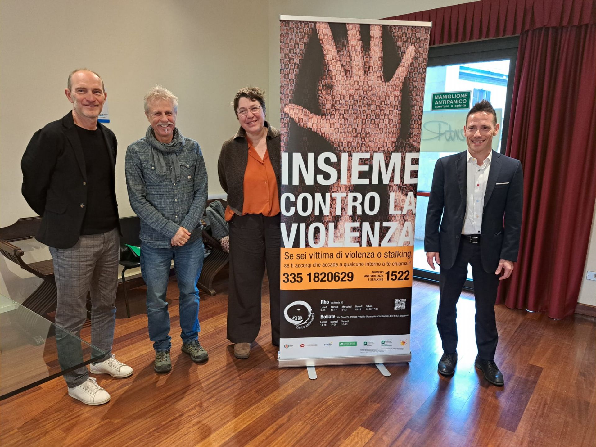 Nella foto Paolo Bianchi, Walter Palagonia, Maria Cristina Seveso e Mirko Otranto