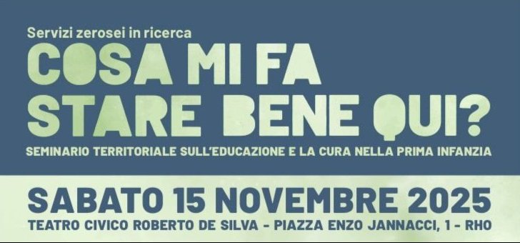 COSA mi fa star bene qui? Sabato 15 novembre 2025