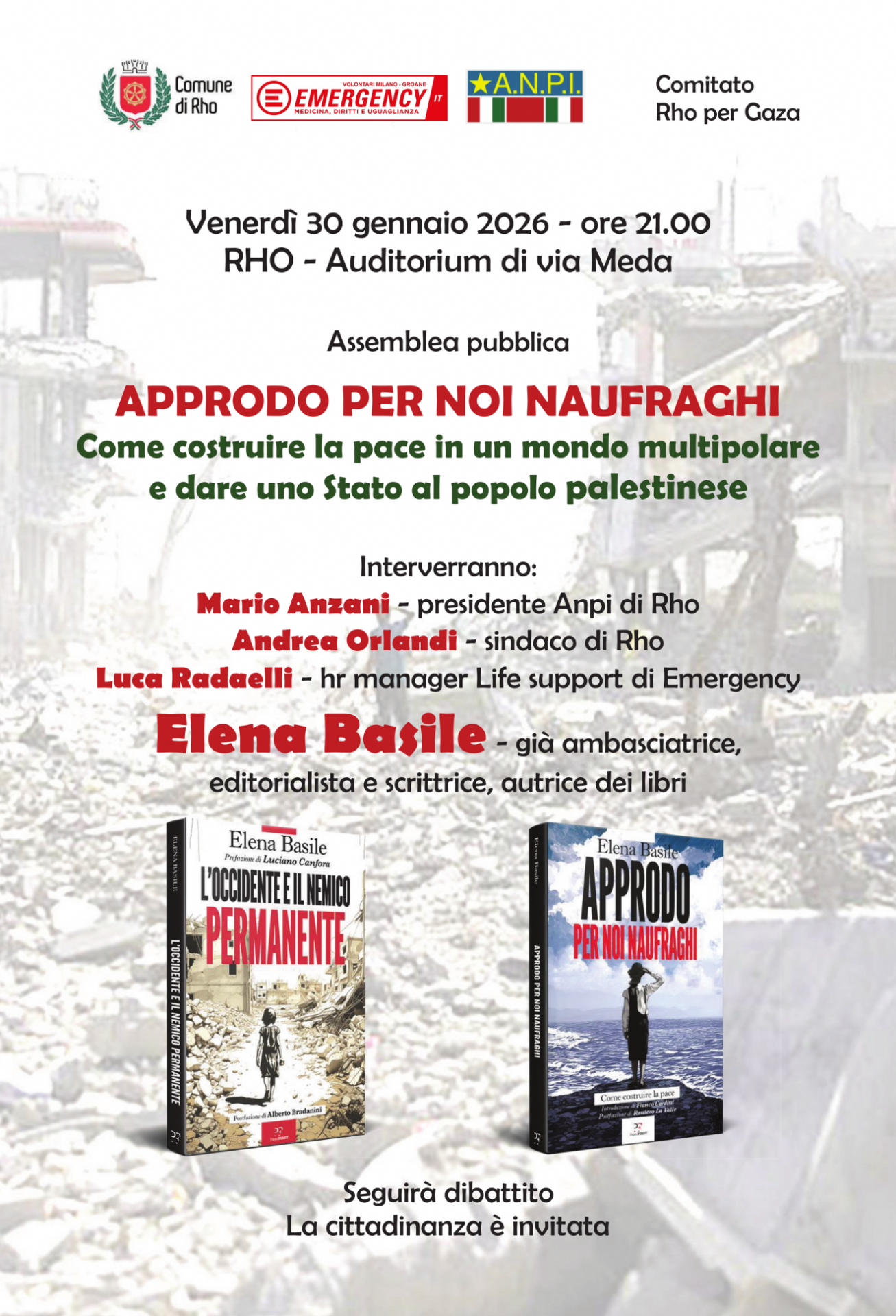 Locandina Approdo per noi naufraghi