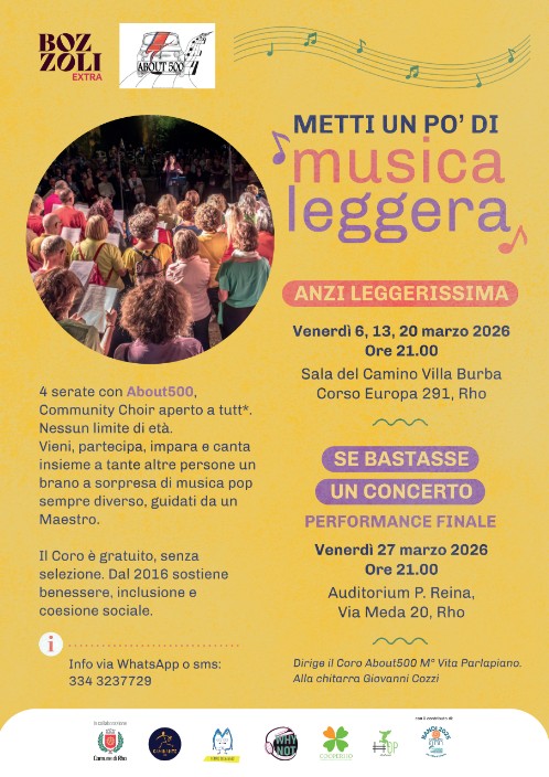 locandina metti un pò di musica leggera Bozzoli