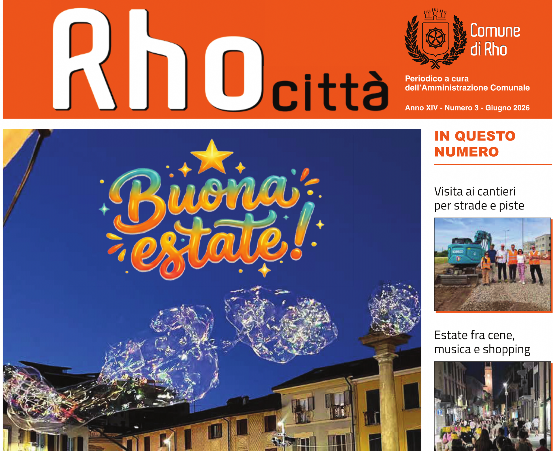 Rho città Periodico copertina Buona estate!