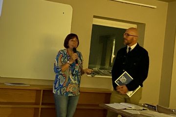 Angela Grassi con il figlio di Valentina Rossetti