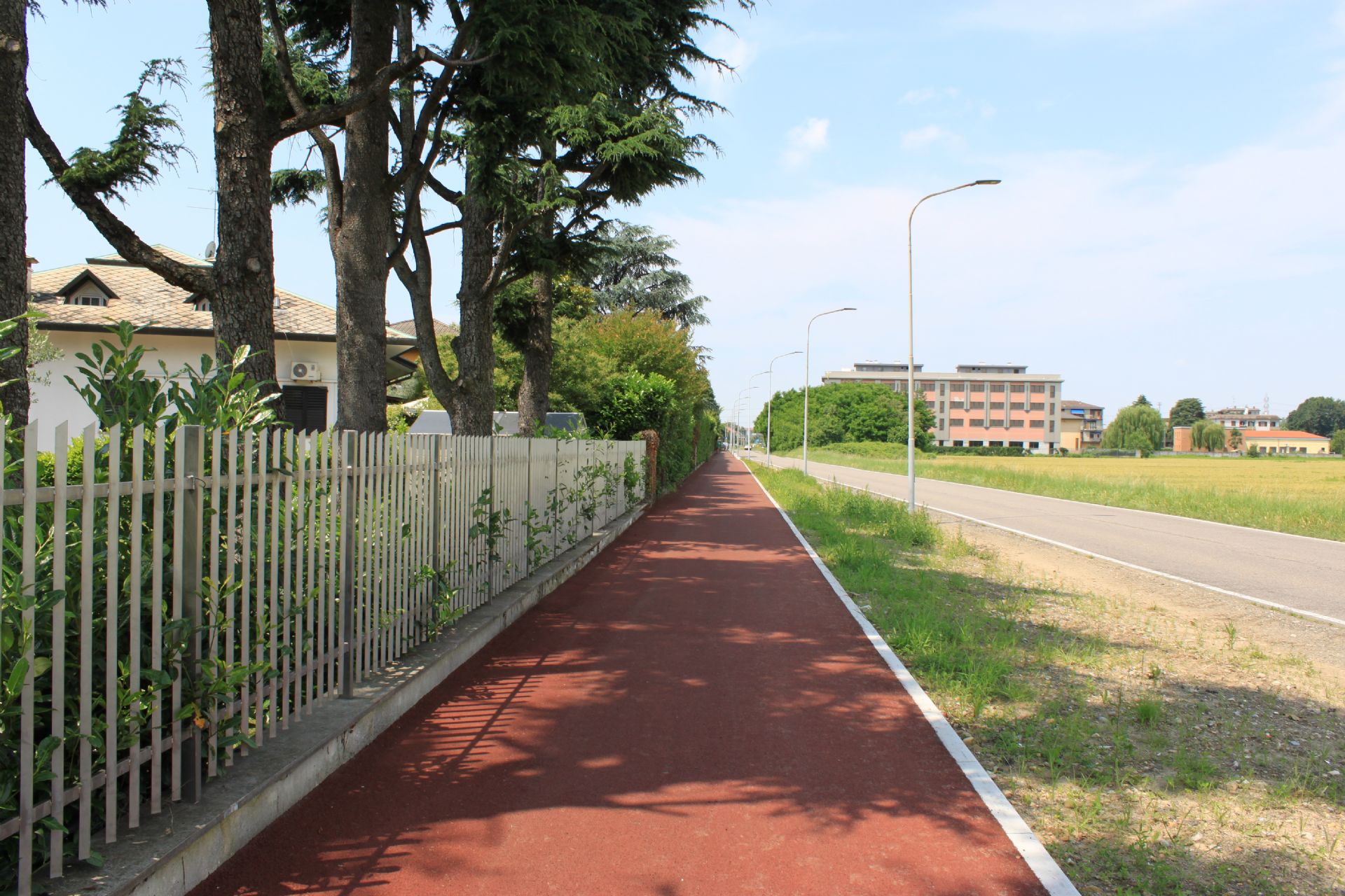 pista ciclabile via Ospiate Lavori terminati