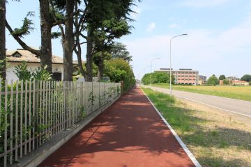 pista ciclabile via Ospiate Lavori terminati