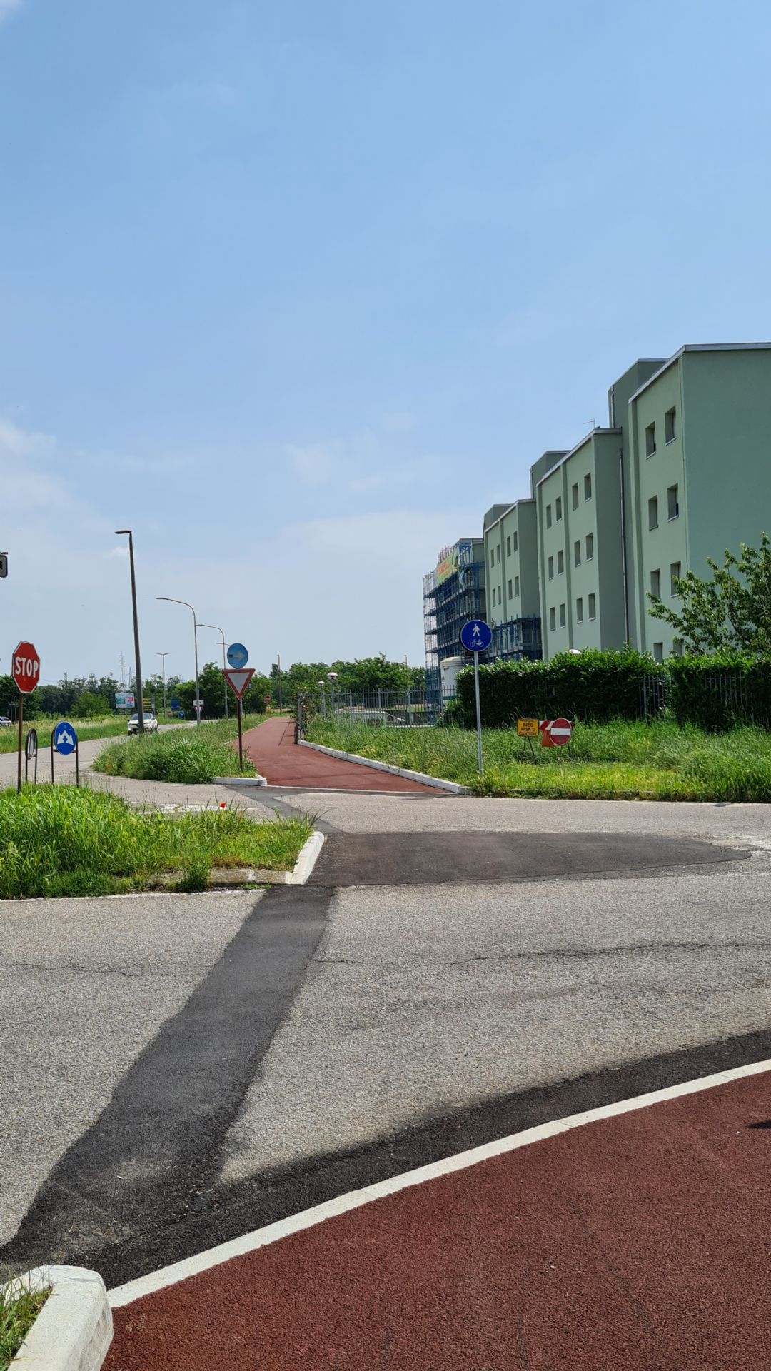 Pista ciclabile via Ospiate Lavori terminati