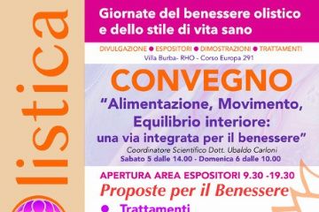 Locandina Rho Olistica con descrizione del programmma