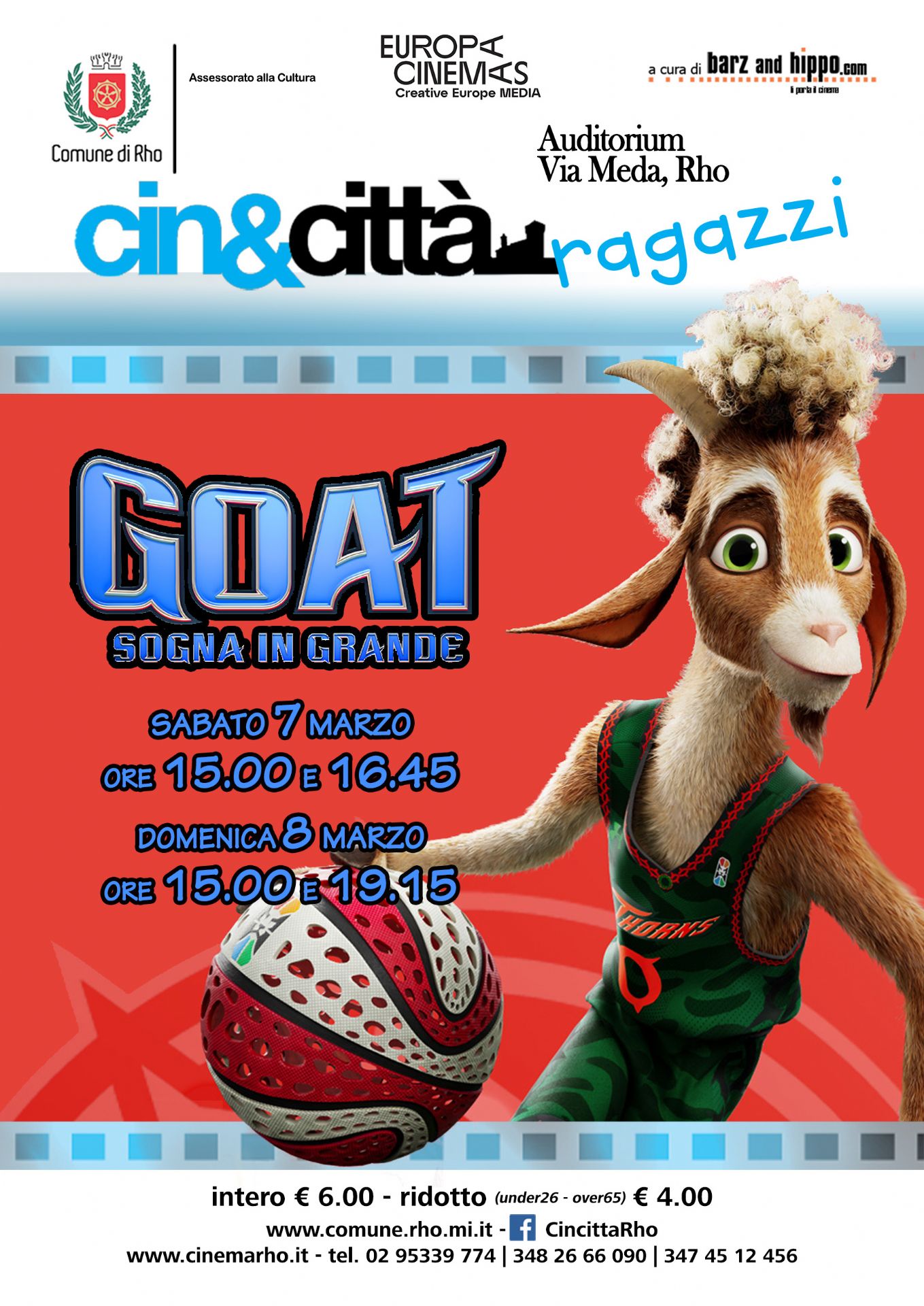 locandina film con capretta e un pallone