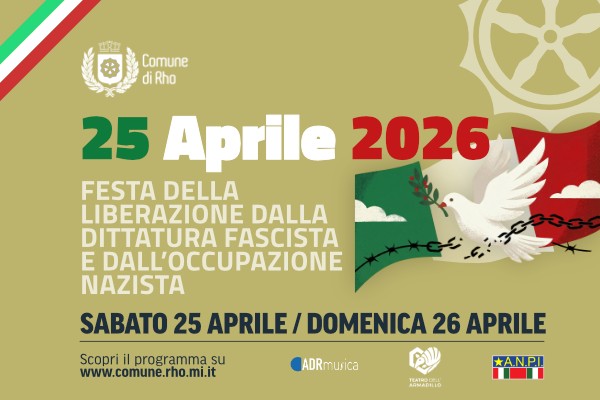 25 aprile 2026 Festa della liberazione dalla dittatura fascista e dall'occupazione nazista. Sabato 25 aprile/domenica 26 aprile. Bandiera italiana colomba bianca con rametto di ulivo e catene spezzate