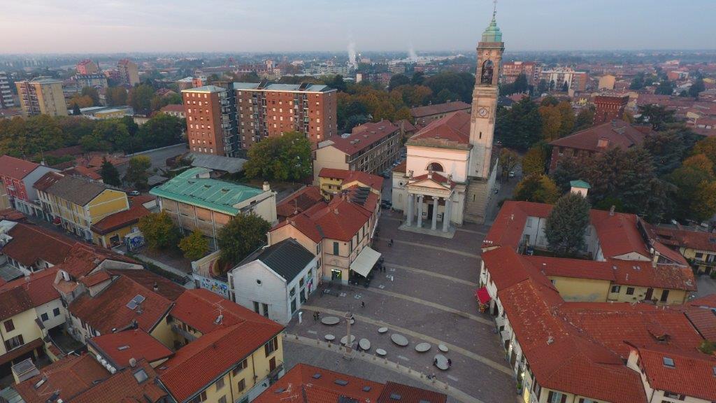 Piazza san Vittore vista dall'alto