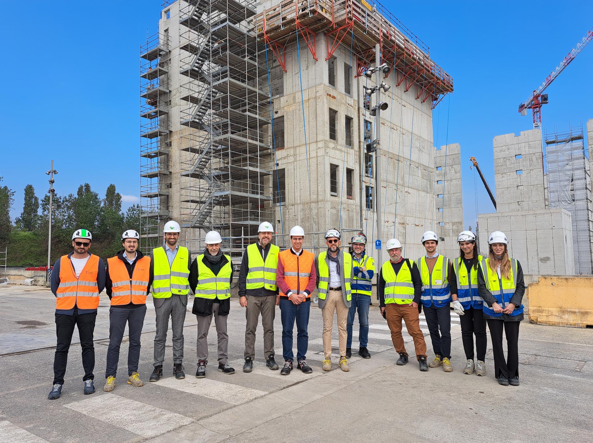 L'Amministrazione comunale in visita ai cantieri del Milano Innovation District  la mattina del 22 ottobre 2024