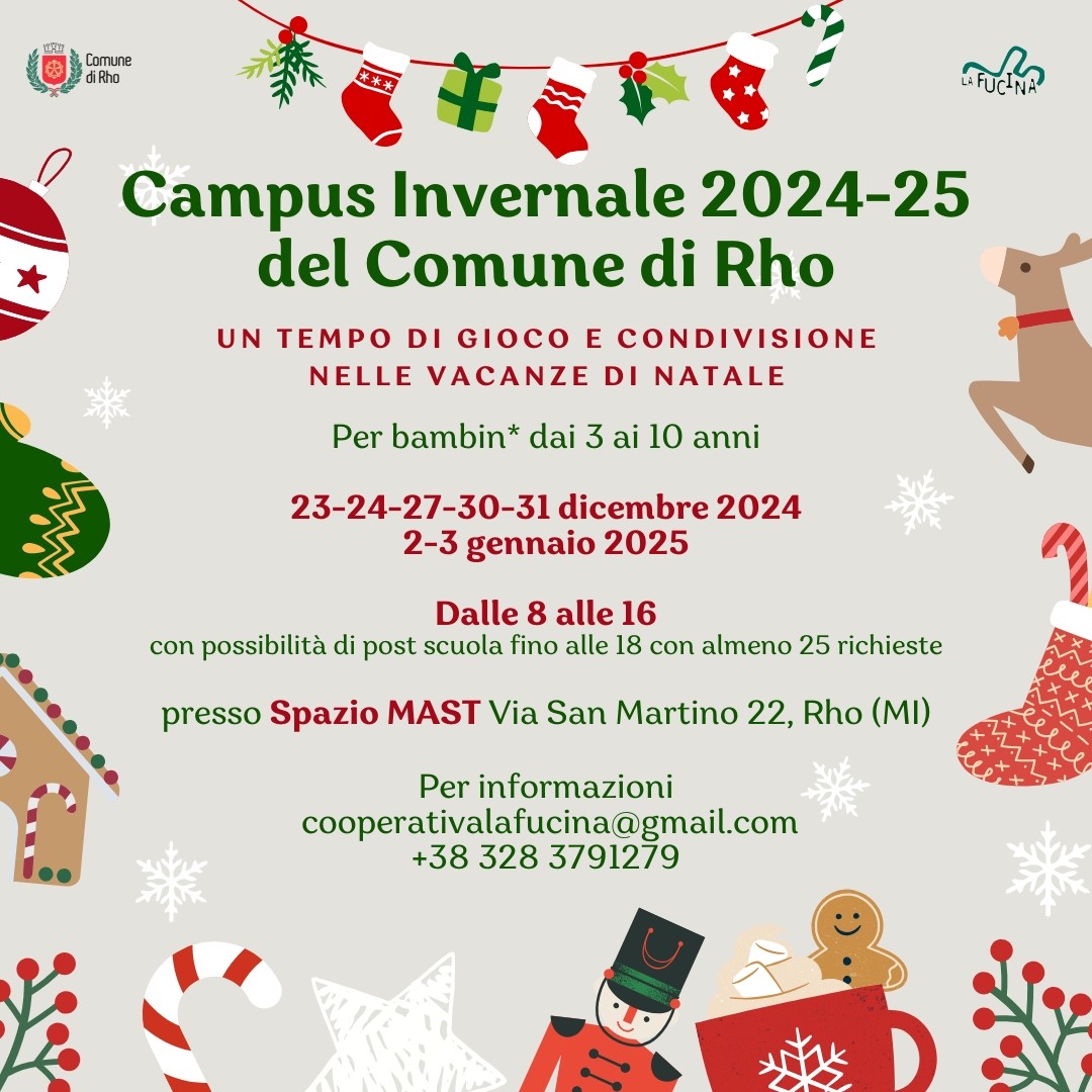 Campus Invernale 2024-25 Un tempo di gioco e condivisione nelle vacanze di Natale spazio Mast