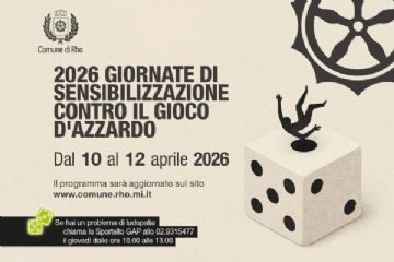 locandina giornata di sensibilizzazione contro il gioco d'azzardo dado