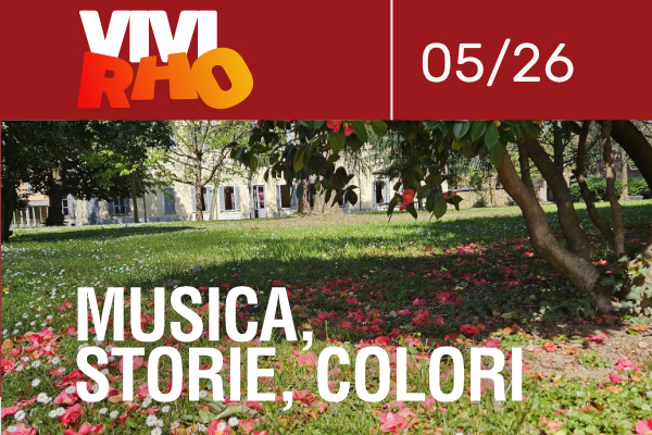locandina VIVIRHO 05/26 Musica, Storie, Colori  particolare del parco di Villa Burba