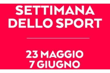 Locandina della Settimana dello Sport 2026 dal 23 maggio al 7 giugno.
