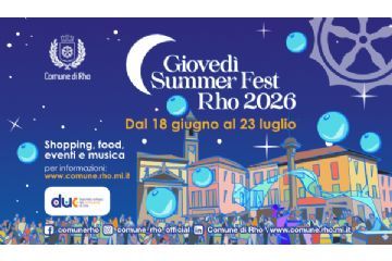 Locandina Giovedi Summer Fest Rho 2026