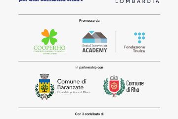 Loghi: AI&giovani per una comunità smart Gen Lombardia COOPERHO ACADEMY FOndazione Triulza con la partecipazione Comune di BaranzateComune di Rho con il contributo di Regione Lombardia